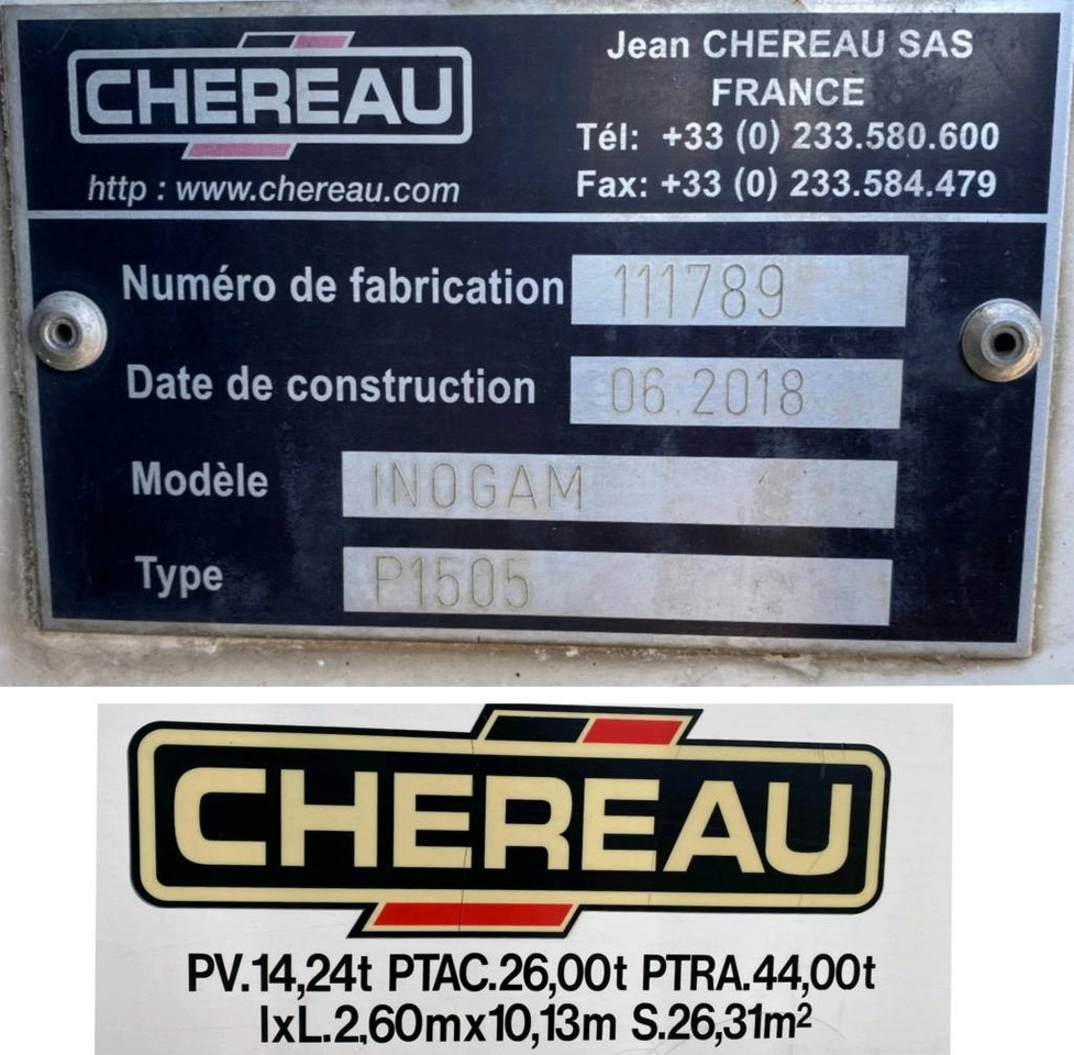 Izmjenjivi sanduk - kutija Chereau INOGAM / LEVIAND 120 -THERMOKING T-1000R: slika Izmjenjivi sanduk - kutija Chereau INOGAM / LEVIAND 120 -THERMOKING T-1000R