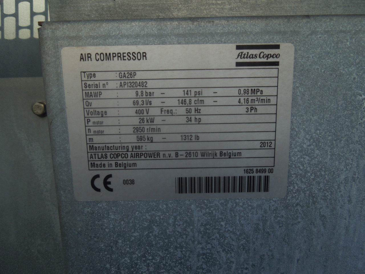 ATLAS COPCO GA26 FF - Zračni kompresor: slika ATLAS COPCO GA26 FF - Zračni kompresor ATLAS COPCO GA26 FF - Zračni kompresor: slika ATLAS COPCO GA26 FF - Zračni kompresor