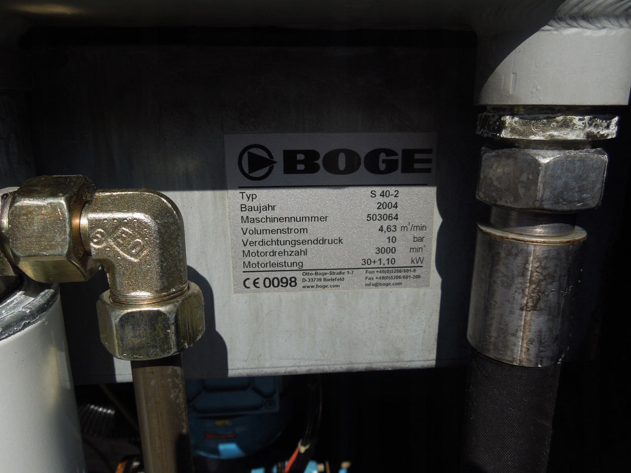 BOGE S40-2 - Zračni kompresor: slika BOGE S40-2 - Zračni kompresor BOGE S40-2 - Zračni kompresor: slika BOGE S40-2 - Zračni kompresor