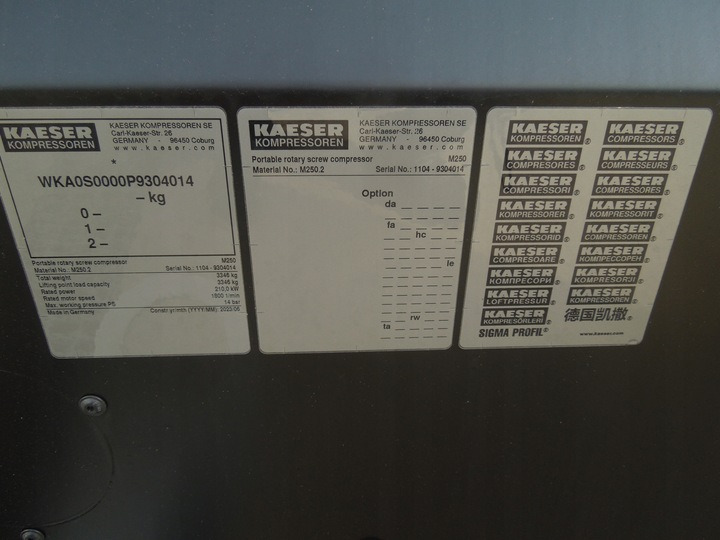 KAESER M250 - Zračni kompresor: slika KAESER M250 - Zračni kompresor KAESER M250 - Zračni kompresor: slika KAESER M250 - Zračni kompresor