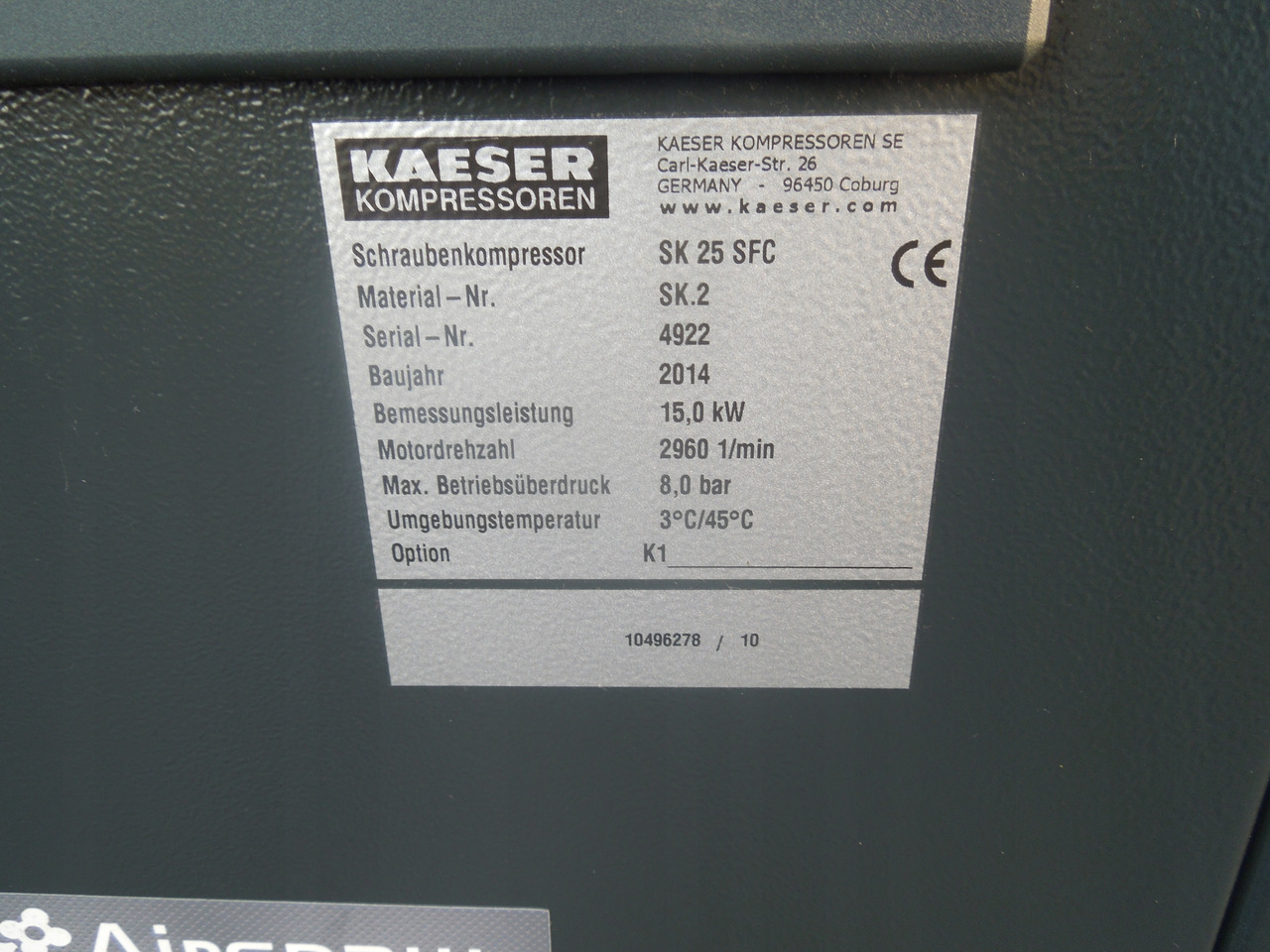 KAESER SK25 SFC - Zračni kompresor: slika KAESER SK25 SFC - Zračni kompresor KAESER SK25 SFC - Zračni kompresor: slika KAESER SK25 SFC - Zračni kompresor