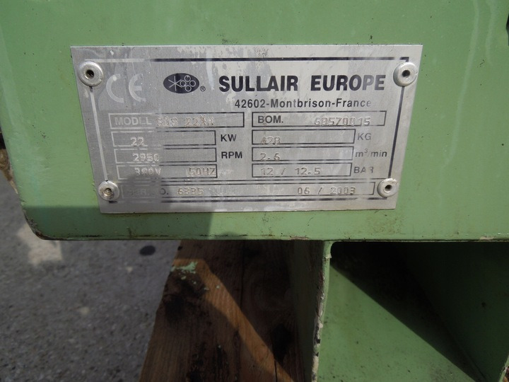 SULLAIR BDS22 - Zračni kompresor: slika SULLAIR BDS22 - Zračni kompresor SULLAIR BDS22 - Zračni kompresor: slika SULLAIR BDS22 - Zračni kompresor