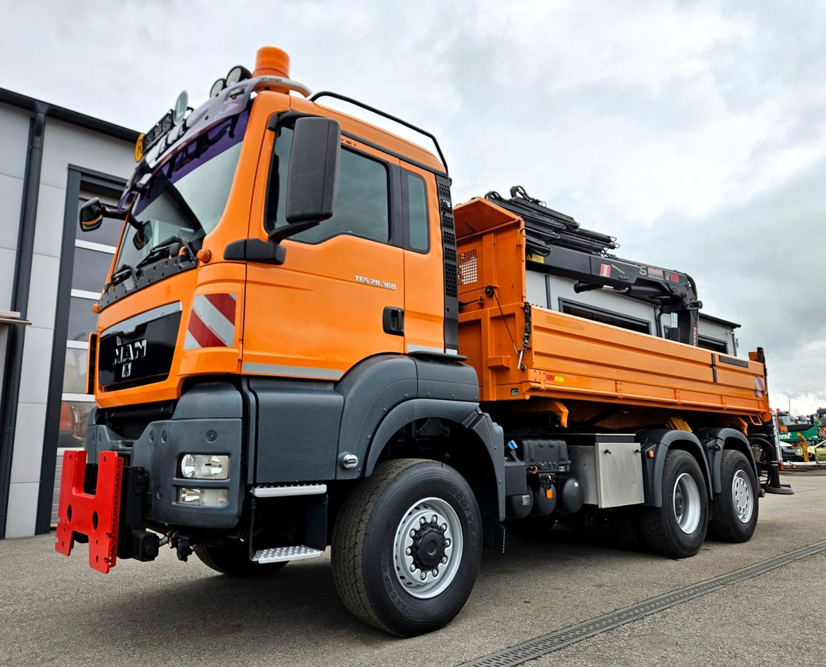 Kiper, Kamion s kranom MAN TGS 28.360 6x4-4 HIAB 144E-4 Kran Euro5: slika Kiper, Kamion s kranom MAN TGS 28.360 6x4-4 HIAB 144E-4 Kran Euro5