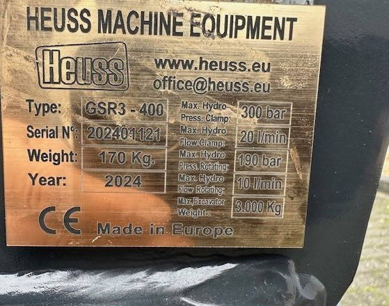 Overige Heuss GSR3-400 Nieuw Sorteer grijper CW05 - Grajfer: slika Overige Heuss GSR3-400 Nieuw Sorteer grijper CW05 - Grajfer Overige Heuss GSR3-400 Nieuw Sorteer grijper CW05 - Grajfer: slika Overige Heuss GSR3-400 Nieuw Sorteer grijper CW05 - Grajfer