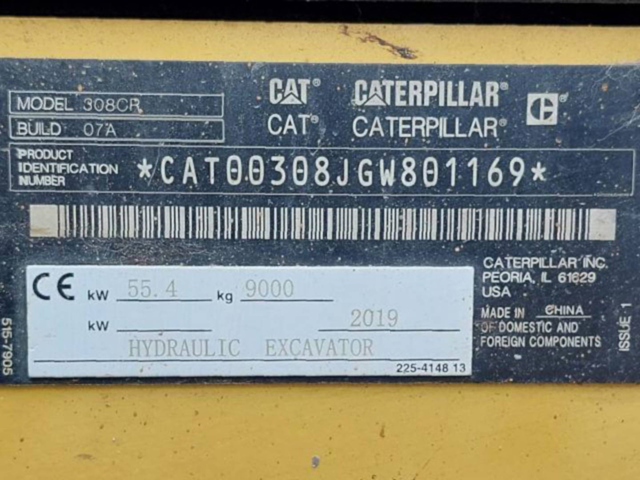 Bager gusjeničar CAT 308-07CR: slika Bager gusjeničar CAT 308-07CR