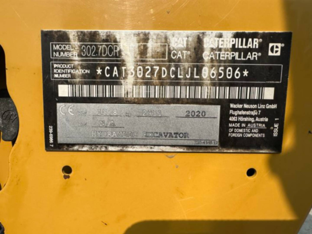 Bager gusjeničar CAT 302.7DCR: slika Bager gusjeničar CAT 302.7DCR Bager gusjeničar CAT 302.7DCR: slika Bager gusjeničar CAT 302.7DCR