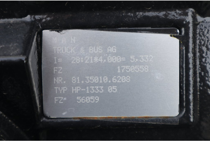 MAN HP-1333-05 28/21 x4.00 - Stražnja osovina za Kamion: slika MAN HP-1333-05 28/21 x4.00 - Stražnja osovina za Kamion MAN HP-1333-05 28/21 x4.00 - Stražnja osovina za Kamion: slika MAN HP-1333-05 28/21 x4.00 - Stražnja osovina za Kamion