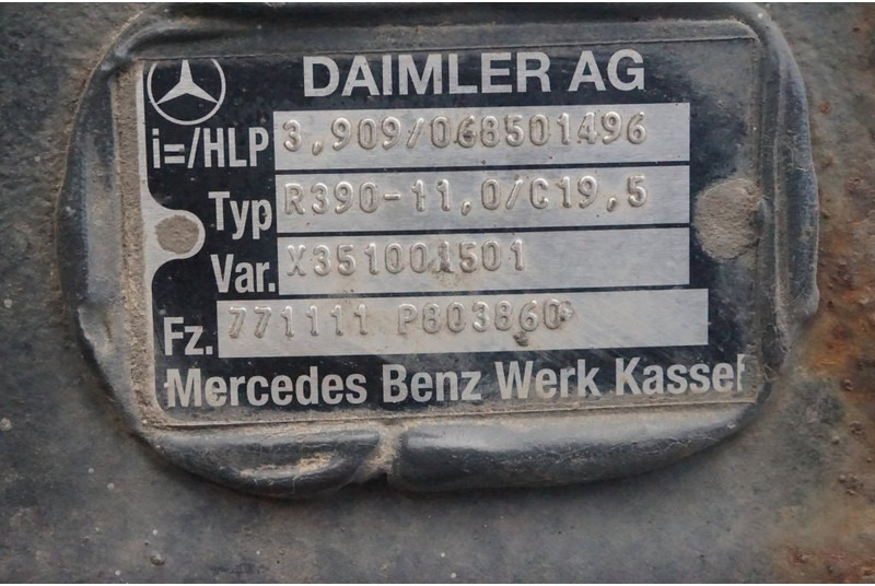Mercedes-Benz R390-11/C-19.5 I=3.909 771 111 P 803860 - Stražnja osovina za Kamion: slika Mercedes-Benz R390-11/C-19.5 I=3.909 771 111 P 803860 - Stražnja osovina za Kamion Mercedes-Benz R390-11/C-19.5 I=3.909 771 111 P 803860 - Stražnja osovina za Kamion: slika Mercedes-Benz R390-11/C-19.5 I=3.909 771 111 P 803860 - Stražnja osovina za Kamion