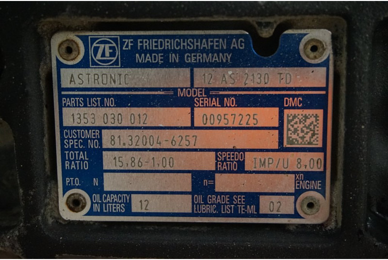 ZF 12AS2130DD TGS - Mjenjač za Kamion: slika ZF 12AS2130DD TGS - Mjenjač za Kamion ZF 12AS2130DD TGS - Mjenjač za Kamion: slika ZF 12AS2130DD TGS - Mjenjač za Kamion