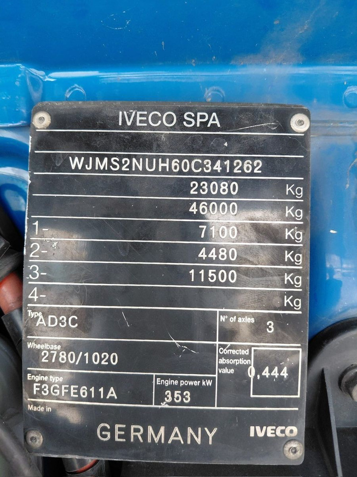 Tegljač Iveco 440S48TX Stralis 6x2, E6, Kipphydraulik: slika Tegljač Iveco 440S48TX Stralis 6x2, E6, Kipphydraulik