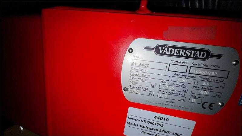 Vaderstad Spirit 600C combisåmaskine Spirit ST 600C - Sijačica: slika Vaderstad Spirit 600C combisåmaskine Spirit ST 600C - Sijačica Vaderstad Spirit 600C combisåmaskine Spirit ST 600C - Sijačica: slika Vaderstad Spirit 600C combisåmaskine Spirit ST 600C - Sijačica