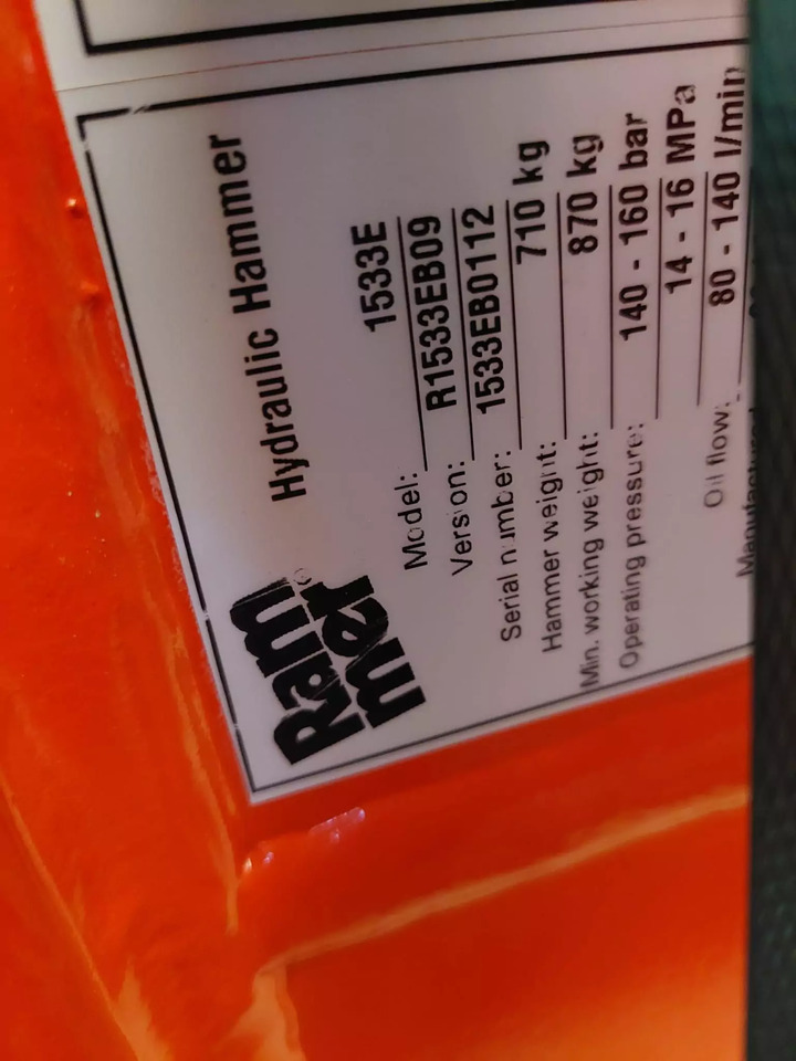 2023 Rammer 1533E - Hidraulični čekić: slika 2023 Rammer 1533E - Hidraulični čekić 2023 Rammer 1533E - Hidraulični čekić: slika 2023 Rammer 1533E - Hidraulični čekić