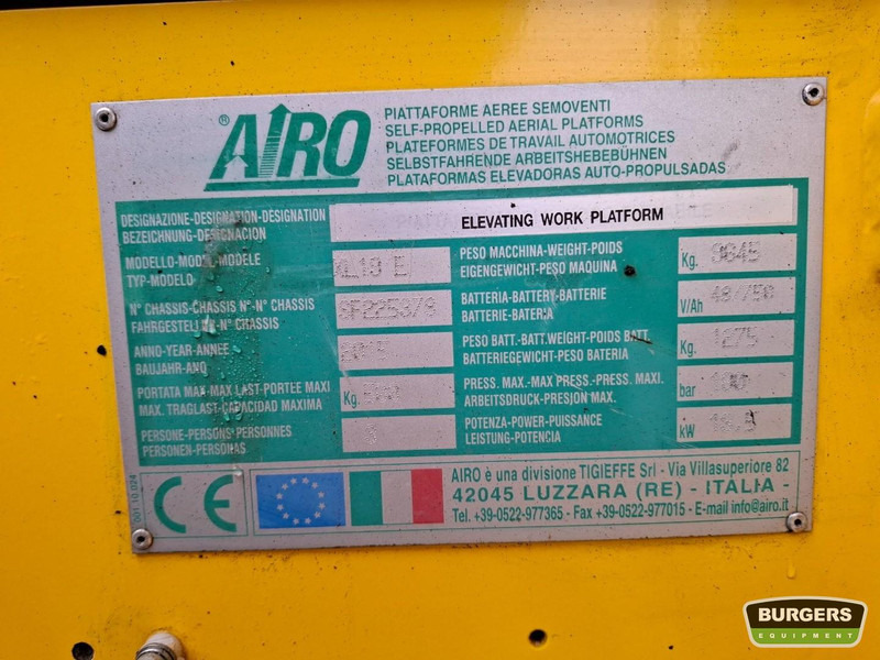 AIRO XL 19 E - Škarasta podizna platforma: slika AIRO XL 19 E - Škarasta podizna platforma AIRO XL 19 E - Škarasta podizna platforma: slika AIRO XL 19 E - Škarasta podizna platforma