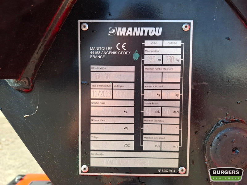 Zakup Manitou MAN'GO 12 Manitou MAN'GO 12: slika Zakup Manitou MAN'GO 12 Manitou MAN'GO 12