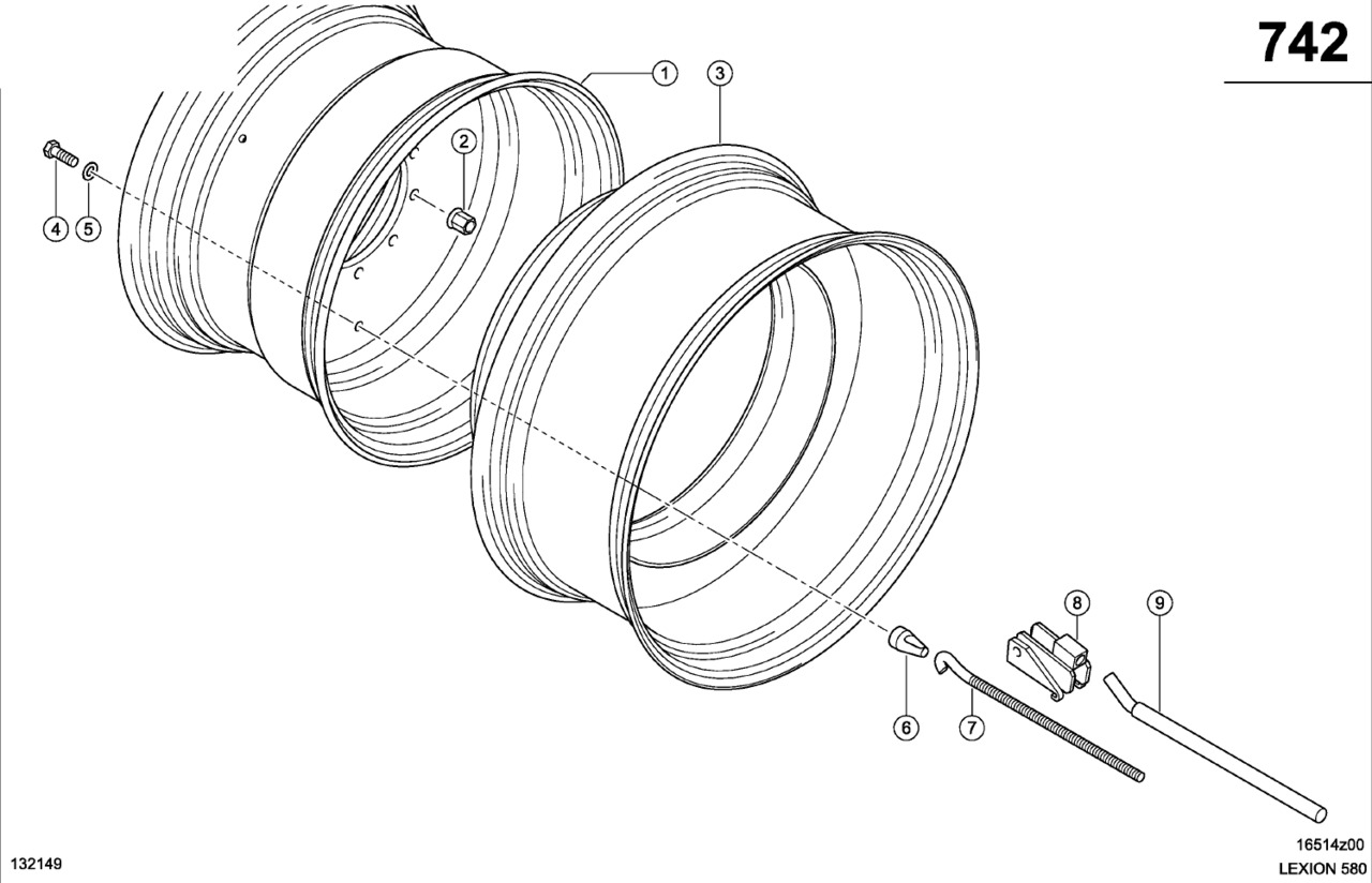 Claas Lexion 580 KOŁO TARCZOWE 0006397700 (Ogumienie bliżniacze z zamkami hakowymi) - Felga za Kombajn za žetvu: slika Claas Lexion 580 KOŁO TARCZOWE 0006397700 (Ogumienie bliżniacze z zamkami hakowymi) - Felga za Kombajn za žetvu Claas Lexion 580 KOŁO TARCZOWE 0006397700 (Ogumienie bliżniacze z zamkami hakowymi) - Felga za Kombajn za žetvu: slika Claas Lexion 580 KOŁO TARCZOWE 0006397700 (Ogumienie bliżniacze z zamkami hakowymi) - Felga za Kombajn za žetvu