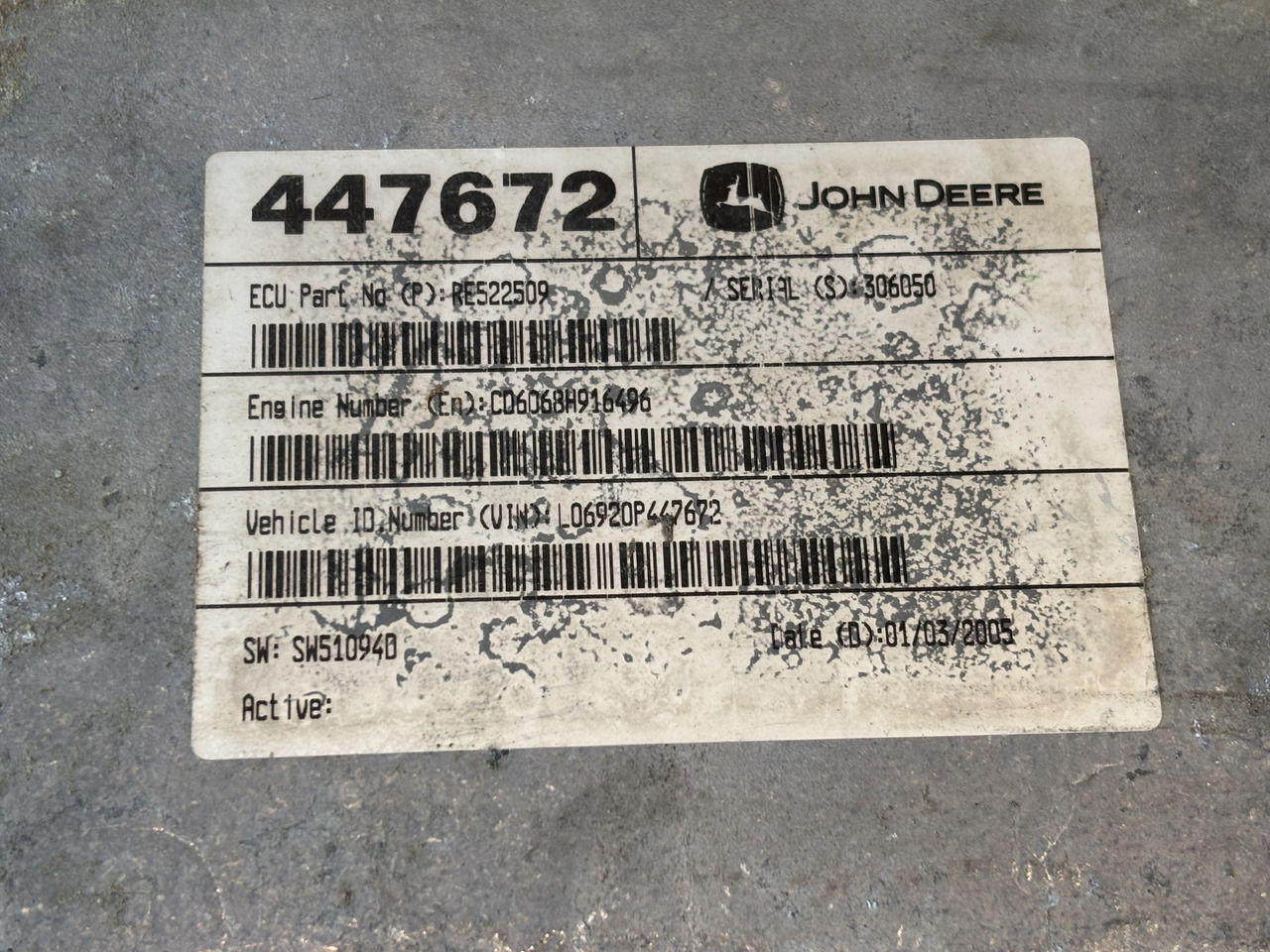 John Deere 6920 Moduł Sterownik ECU 447672 RE522509 RE522510 RE508774 SH100011 - Upravljačka jedinica (ECU) za Poljoprivredni strojevi: slika John Deere 6920 Moduł Sterownik ECU 447672 RE522509 RE522510 RE508774 SH100011 - Upravljačka jedinica (ECU) za Poljoprivredni strojevi John Deere 6920 Moduł Sterownik ECU 447672 RE522509 RE522510 RE508774 SH100011 - Upravljačka jedinica (ECU) za Poljoprivredni strojevi: slika John Deere 6920 Moduł Sterownik ECU 447672 RE522509 RE522510 RE508774 SH100011 - Upravljačka jedinica (ECU) za Poljoprivredni strojevi