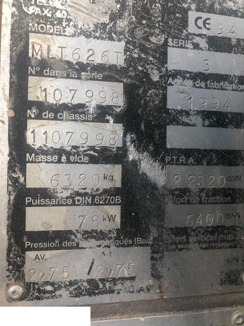 Rezervni dijelovi za Teleskopski rukovatelj Manitou 628 -  [CZĘŚCI]: slika Rezervni dijelovi za Teleskopski rukovatelj Manitou 628 -  [CZĘŚCI]