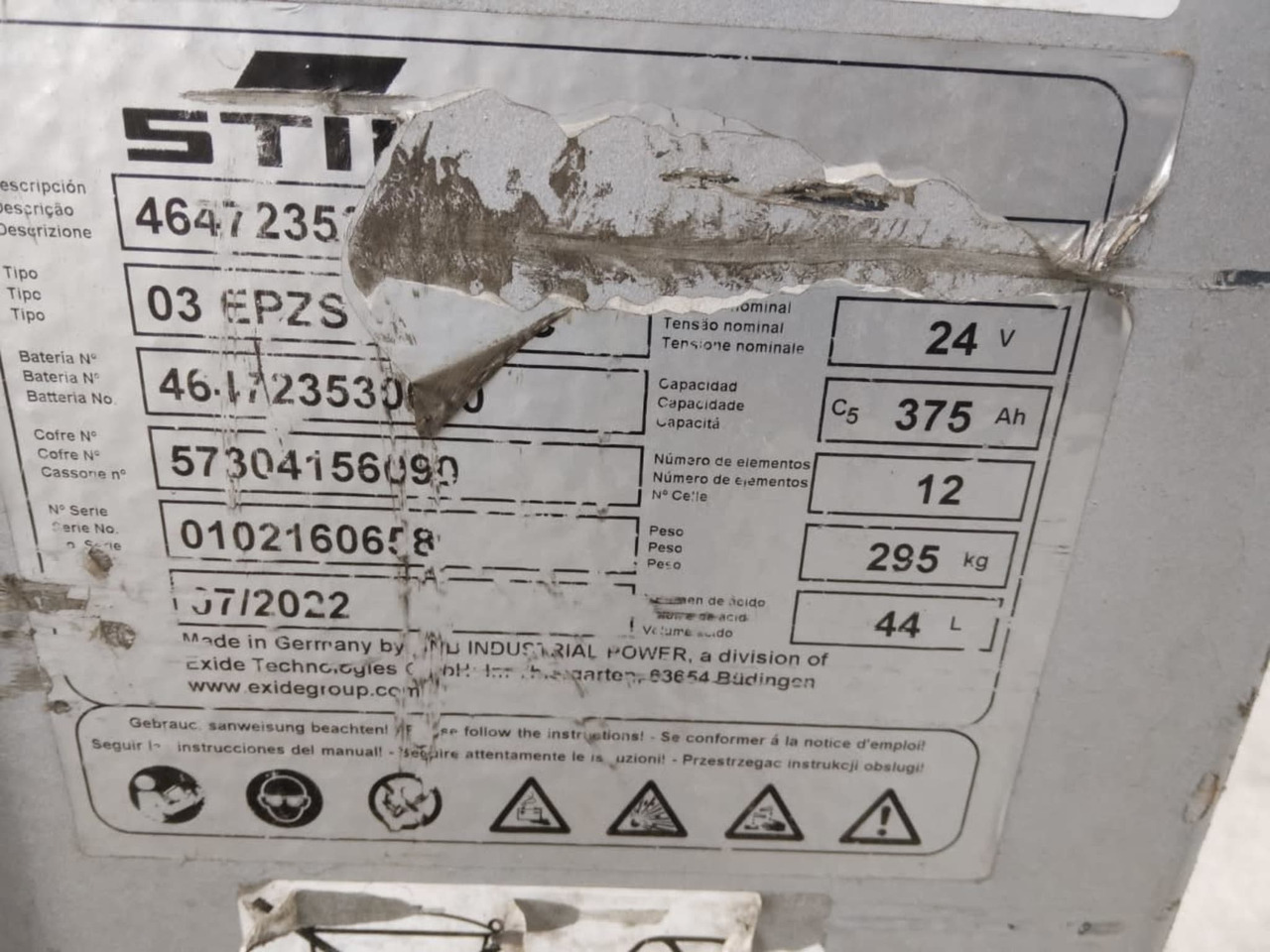 Battery Package 2x Batteries - Akumulator za Oprema za rukovanje materijalima: slika Battery Package 2x Batteries - Akumulator za Oprema za rukovanje materijalima Battery Package 2x Batteries - Akumulator za Oprema za rukovanje materijalima: slika Battery Package 2x Batteries - Akumulator za Oprema za rukovanje materijalima
