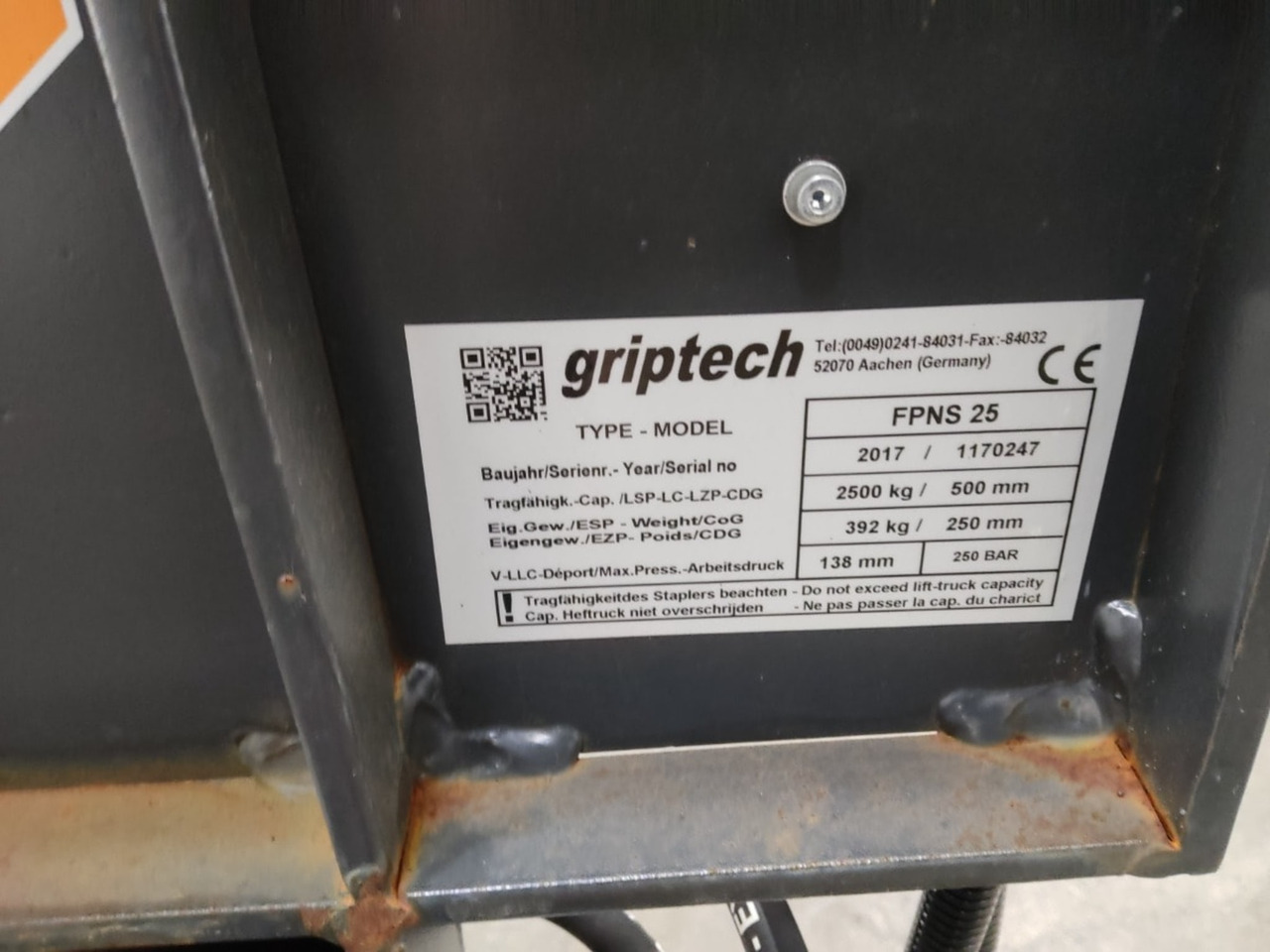 Griptech FPNS25 - Priključak za Oprema za rukovanje materijalima: slika Griptech FPNS25 - Priključak za Oprema za rukovanje materijalima Griptech FPNS25 - Priključak za Oprema za rukovanje materijalima: slika Griptech FPNS25 - Priključak za Oprema za rukovanje materijalima