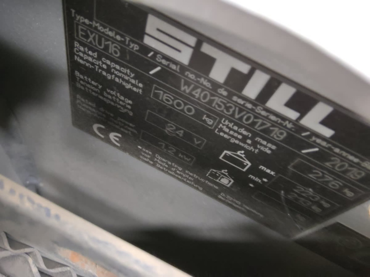 STILL EXU16 - Paletni viličar: slika STILL EXU16 - Paletni viličar STILL EXU16 - Paletni viličar: slika STILL EXU16 - Paletni viličar