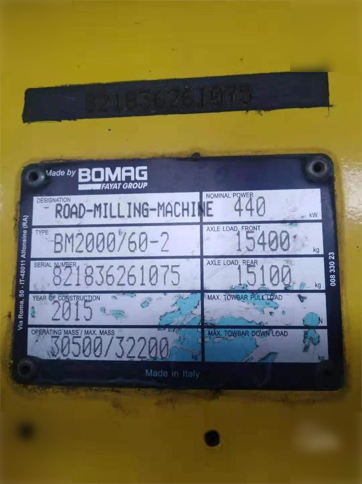 2015 BOMAG BM2000/60-2 - Hladni planer: slika 2015 BOMAG BM2000/60-2 - Hladni planer 2015 BOMAG BM2000/60-2 - Hladni planer: slika 2015 BOMAG BM2000/60-2 - Hladni planer