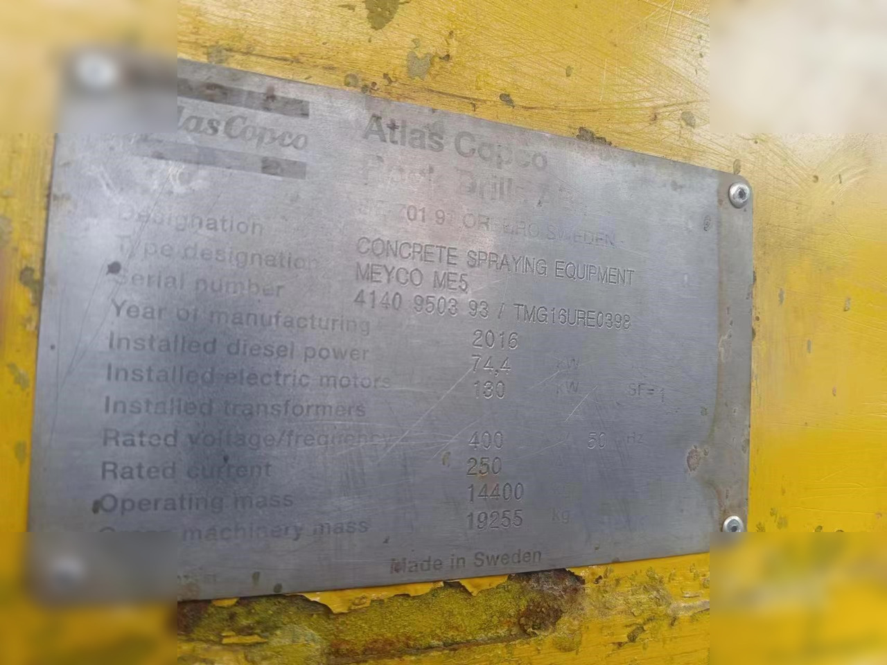 2016 EPIROC MEYCO ME5 - Stroj za bušenje tunela: slika 2016 EPIROC MEYCO ME5 - Stroj za bušenje tunela 2016 EPIROC MEYCO ME5 - Stroj za bušenje tunela: slika 2016 EPIROC MEYCO ME5 - Stroj za bušenje tunela