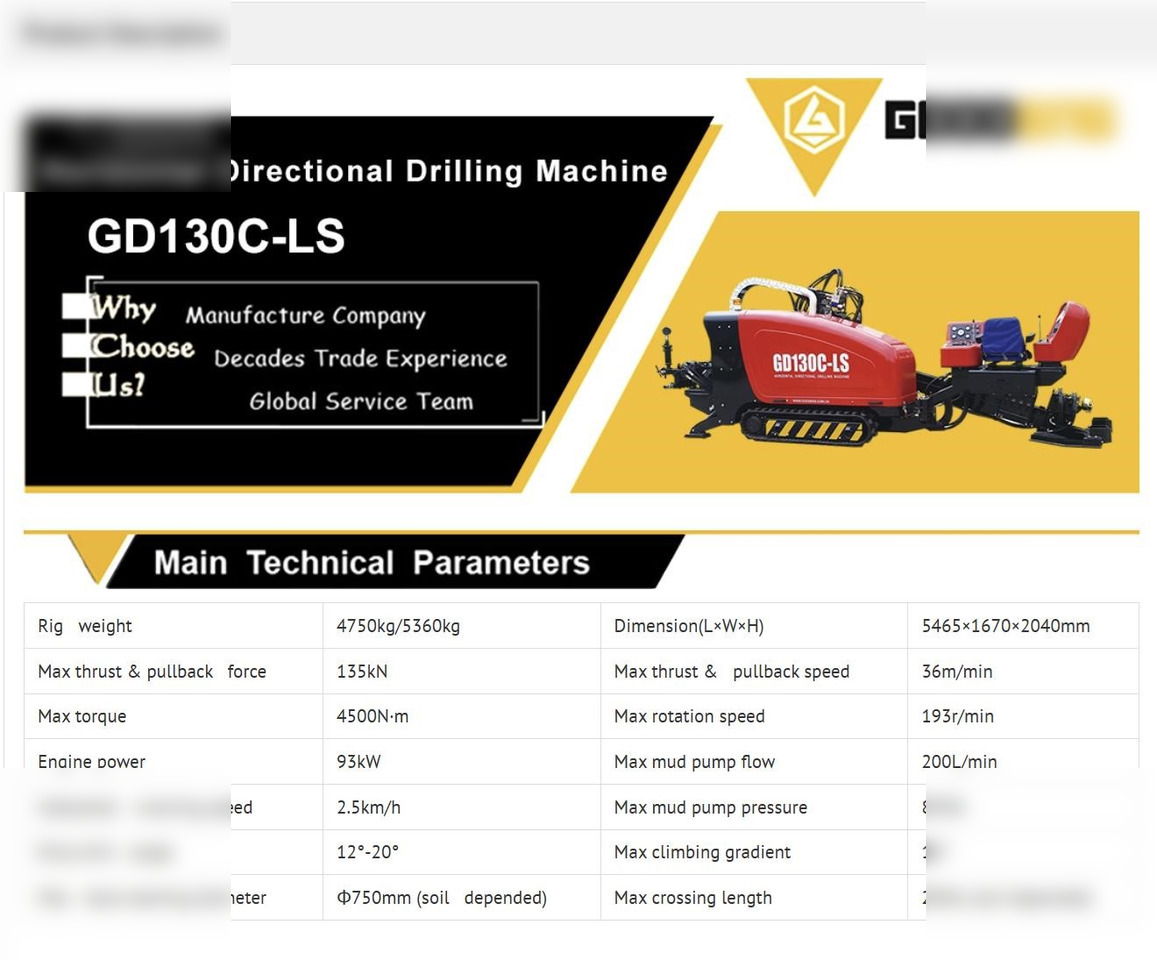 2024 JIANGSU GOODENG ENG MACH ASSEMBLING CO LTD GD130C-LS - Direkcionalna bušilica: slika 2024 JIANGSU GOODENG ENG MACH ASSEMBLING CO LTD GD130C-LS - Direkcionalna bušilica 2024 JIANGSU GOODENG ENG MACH ASSEMBLING CO LTD GD130C-LS - Direkcionalna bušilica: slika 2024 JIANGSU GOODENG ENG MACH ASSEMBLING CO LTD GD130C-LS - Direkcionalna bušilica