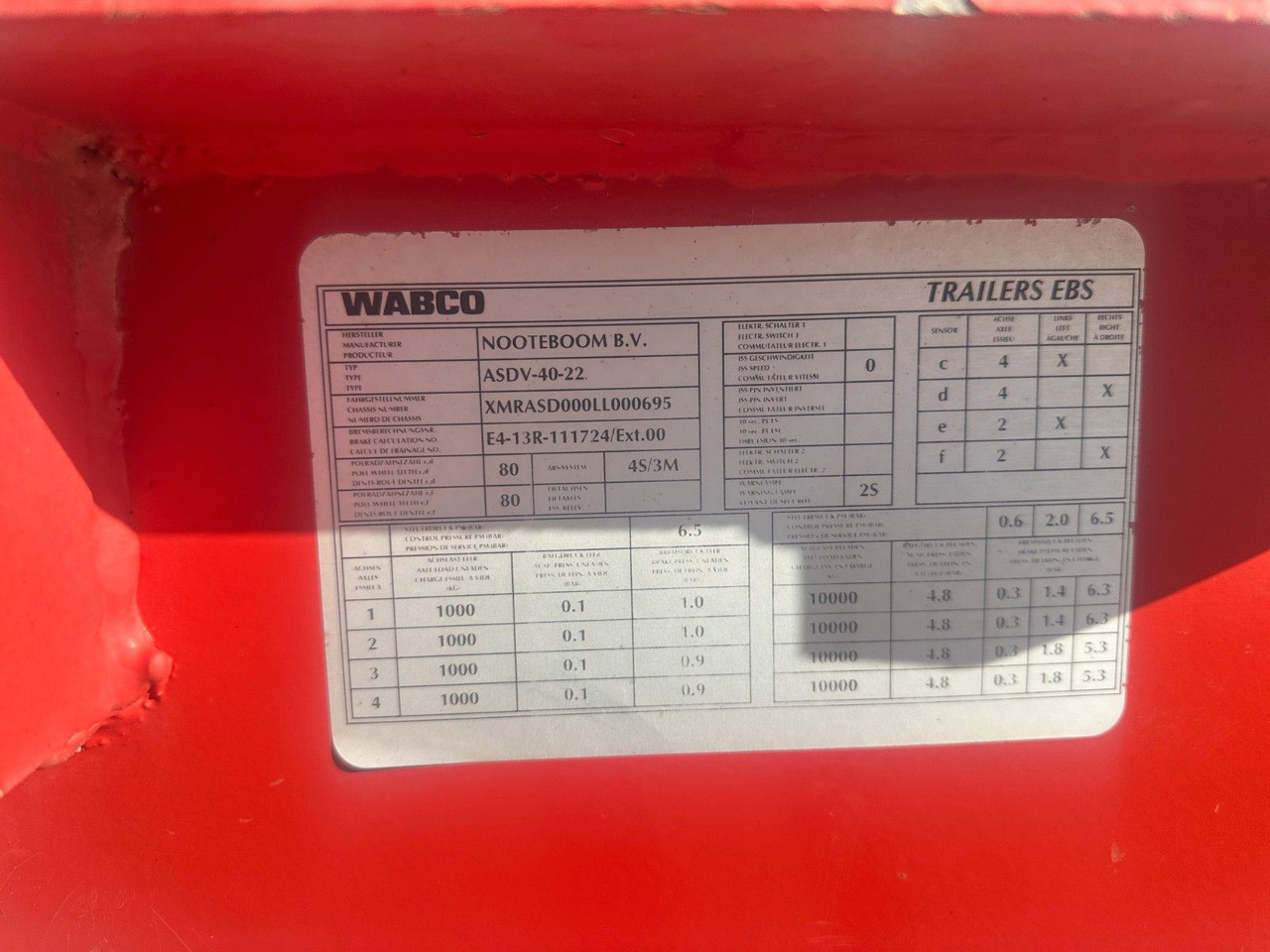 Prikolica s niskim utovarivačem Nooteboom 4 achs anhänger / Doppelt rampen: slika Prikolica s niskim utovarivačem Nooteboom 4 achs anhänger / Doppelt rampen