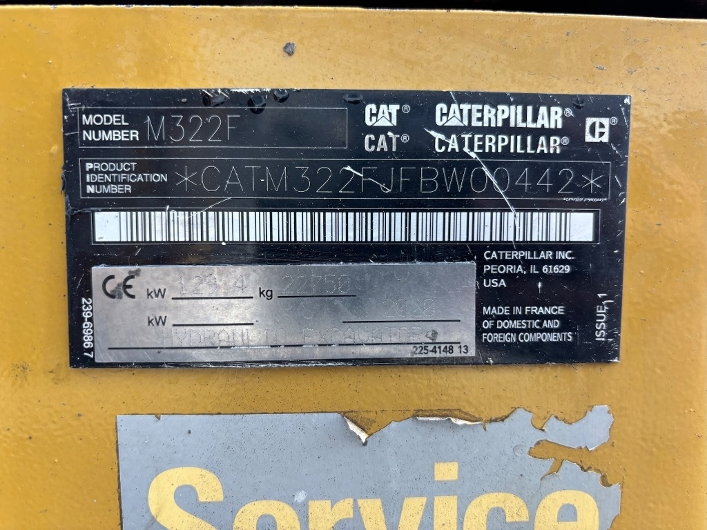 Bager na kotačima CAT CAT M 322 F - M322 - M 320 - M 318: slika Bager na kotačima CAT CAT M 322 F - M322 - M 320 - M 318