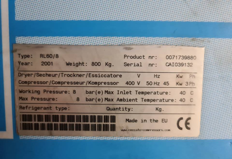 Zračni kompresor Kompresor śrubowy AIRPRESS APS 60, 45 kw: slika Zračni kompresor Kompresor śrubowy AIRPRESS APS 60, 45 kw