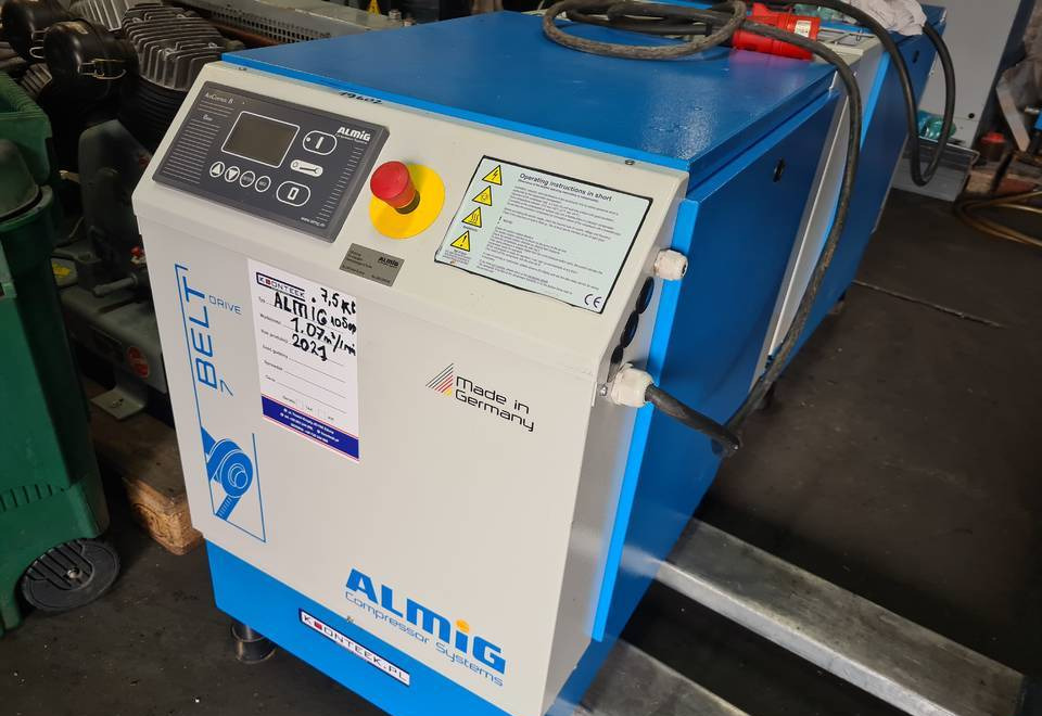 Kompresor śrubowy Almig Belt 7, 7,5 kw. 2021r - Zračni kompresor: slika Kompresor śrubowy Almig Belt 7, 7,5 kw. 2021r - Zračni kompresor Kompresor śrubowy Almig Belt 7, 7,5 kw. 2021r - Zračni kompresor: slika Kompresor śrubowy Almig Belt 7, 7,5 kw. 2021r - Zračni kompresor