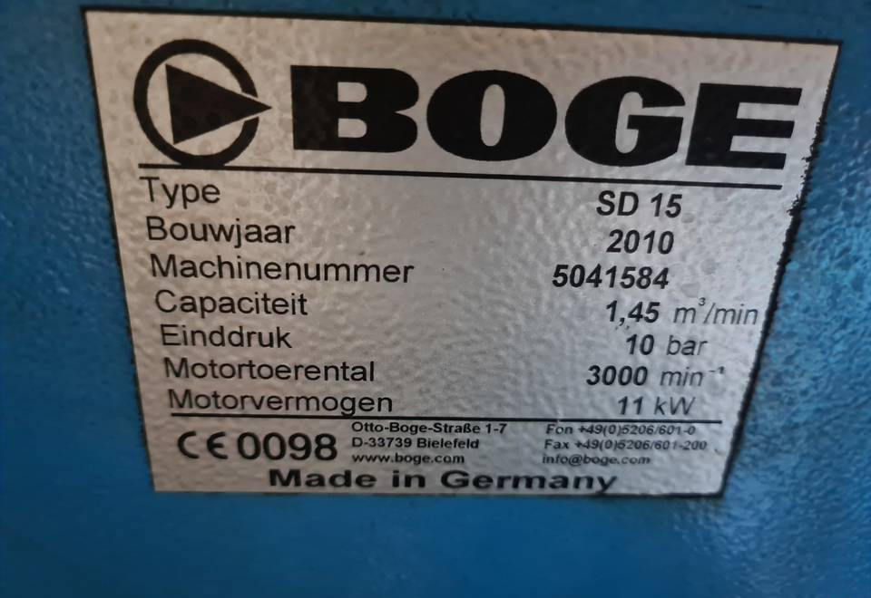 Kompresor śrubowy Boge SD 15, 11 kw - Zračni kompresor: slika Kompresor śrubowy Boge SD 15, 11 kw - Zračni kompresor Kompresor śrubowy Boge SD 15, 11 kw - Zračni kompresor: slika Kompresor śrubowy Boge SD 15, 11 kw - Zračni kompresor