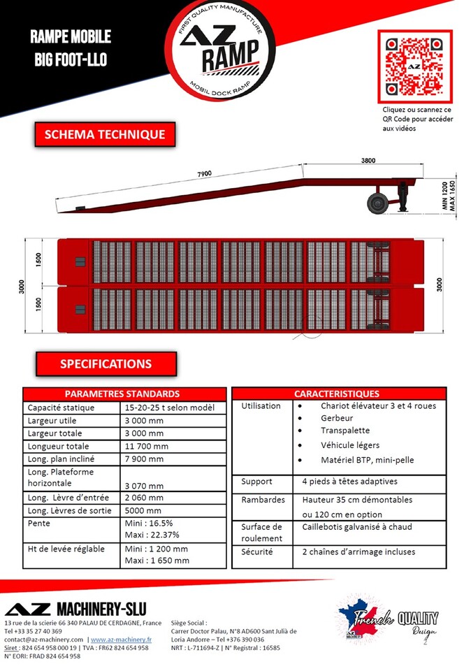 AZ RAMP KING VERSION, BIG FOOT 15 T mobile loading ramp - Utovarna rampa: slika AZ RAMP KING VERSION, BIG FOOT 15 T mobile loading ramp - Utovarna rampa AZ RAMP KING VERSION, BIG FOOT 15 T mobile loading ramp - Utovarna rampa: slika AZ RAMP KING VERSION, BIG FOOT 15 T mobile loading ramp - Utovarna rampa