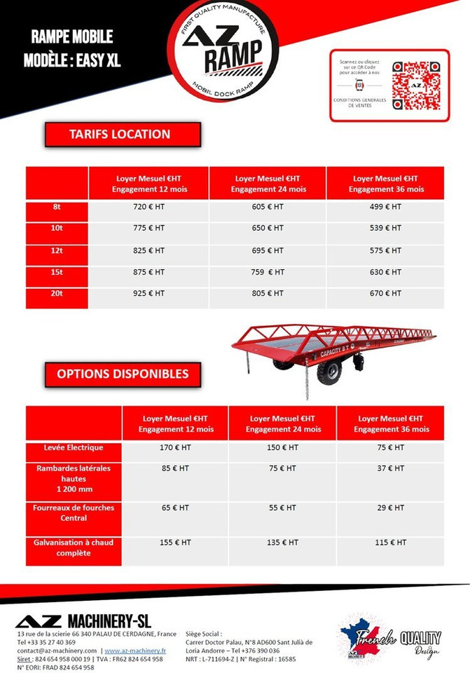 **RENTAL 12-24-36 Month** AZ RAMP-EASY XL-8 . Mobil Loading Ramp - Utovarna rampa: slika **RENTAL 12-24-36 Month** AZ RAMP-EASY XL-8 . Mobil Loading Ramp - Utovarna rampa **RENTAL 12-24-36 Month** AZ RAMP-EASY XL-8 . Mobil Loading Ramp - Utovarna rampa: slika **RENTAL 12-24-36 Month** AZ RAMP-EASY XL-8 . Mobil Loading Ramp - Utovarna rampa