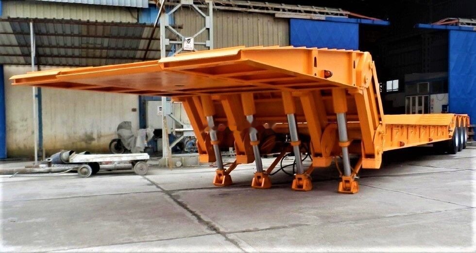 AME 100 Ton, Front Loading 4 Axle Lowbed Semi Trailer - Poluprikolica s niskim utovarivačem: slika AME 100 Ton, Front Loading 4 Axle Lowbed Semi Trailer - Poluprikolica s niskim utovarivačem AME 100 Ton, Front Loading 4 Axle Lowbed Semi Trailer - Poluprikolica s niskim utovarivačem: slika AME 100 Ton, Front Loading 4 Axle Lowbed Semi Trailer - Poluprikolica s niskim utovarivačem