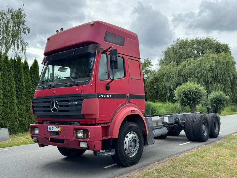 Mercedes-Benz SK 2638 V8 6X2 STEEL SPRING BIG AXLE HIGH CABINE PERFECT CONDITIONS - Kamion-šasija: slika Mercedes-Benz SK 2638 V8 6X2 STEEL SPRING BIG AXLE HIGH CABINE PERFECT CONDITIONS - Kamion-šasija Mercedes-Benz SK 2638 V8 6X2 STEEL SPRING BIG AXLE HIGH CABINE PERFECT CONDITIONS - Kamion-šasija: slika Mercedes-Benz SK 2638 V8 6X2 STEEL SPRING BIG AXLE HIGH CABINE PERFECT CONDITIONS - Kamion-šasija