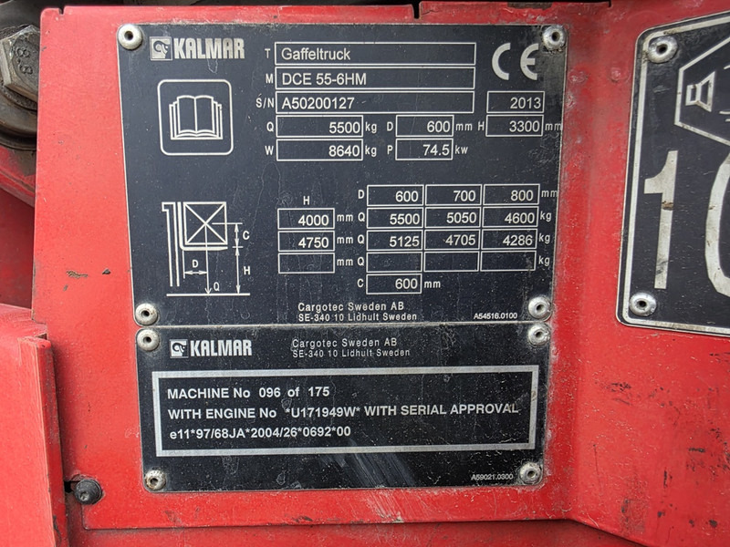 Kalmar DCE 55-6HM diesel heftruck kalmar forklift diesel 5.5 ton - Diesel viličar: slika Kalmar DCE 55-6HM diesel heftruck kalmar forklift diesel 5.5 ton - Diesel viličar Kalmar DCE 55-6HM diesel heftruck kalmar forklift diesel 5.5 ton - Diesel viličar: slika Kalmar DCE 55-6HM diesel heftruck kalmar forklift diesel 5.5 ton - Diesel viličar