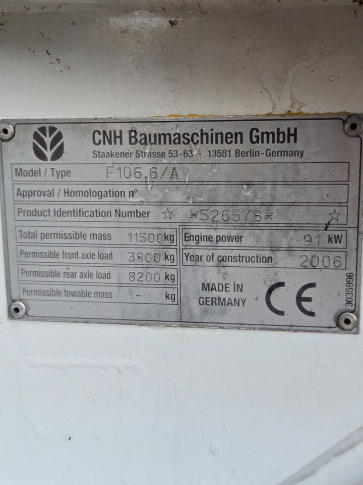 New Holland F106.6 - Grejder: slika New Holland F106.6 - Grejder New Holland F106.6 - Grejder: slika New Holland F106.6 - Grejder