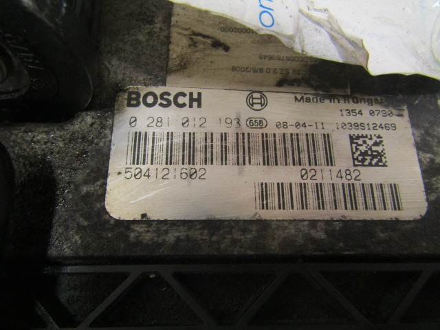 IVECO DAILY 3.0 (FICE 3481C) ECU KIT COMPLETE P/NO BOSCH 0281020193 - Upravljačka jedinica (ECU) za Kamion: slika IVECO DAILY 3.0 (FICE 3481C) ECU KIT COMPLETE P/NO BOSCH 0281020193 - Upravljačka jedinica (ECU) za Kamion IVECO DAILY 3.0 (FICE 3481C) ECU KIT COMPLETE P/NO BOSCH 0281020193 - Upravljačka jedinica (ECU) za Kamion: slika IVECO DAILY 3.0 (FICE 3481C) ECU KIT COMPLETE P/NO BOSCH 0281020193 - Upravljačka jedinica (ECU) za Kamion