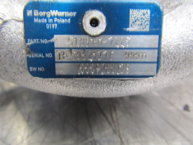 MAN TGM 340 DO836 TURBO BORGWARNER P/NO 51.09101.7225 - Turbo za Kamion: slika MAN TGM 340 DO836 TURBO BORGWARNER P/NO 51.09101.7225 - Turbo za Kamion MAN TGM 340 DO836 TURBO BORGWARNER P/NO 51.09101.7225 - Turbo za Kamion: slika MAN TGM 340 DO836 TURBO BORGWARNER P/NO 51.09101.7225 - Turbo za Kamion