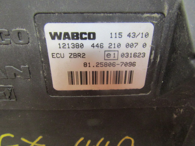 MAN TGX ZBR2 ECU WABCO P/NO 446 210 0070 / MAN P/NO 81.25806.7096 - Upravljačka jedinica (ECU) za Kamion: slika MAN TGX ZBR2 ECU WABCO P/NO 446 210 0070 / MAN P/NO 81.25806.7096 - Upravljačka jedinica (ECU) za Kamion MAN TGX ZBR2 ECU WABCO P/NO 446 210 0070 / MAN P/NO 81.25806.7096 - Upravljačka jedinica (ECU) za Kamion: slika MAN TGX ZBR2 ECU WABCO P/NO 446 210 0070 / MAN P/NO 81.25806.7096 - Upravljačka jedinica (ECU) za Kamion