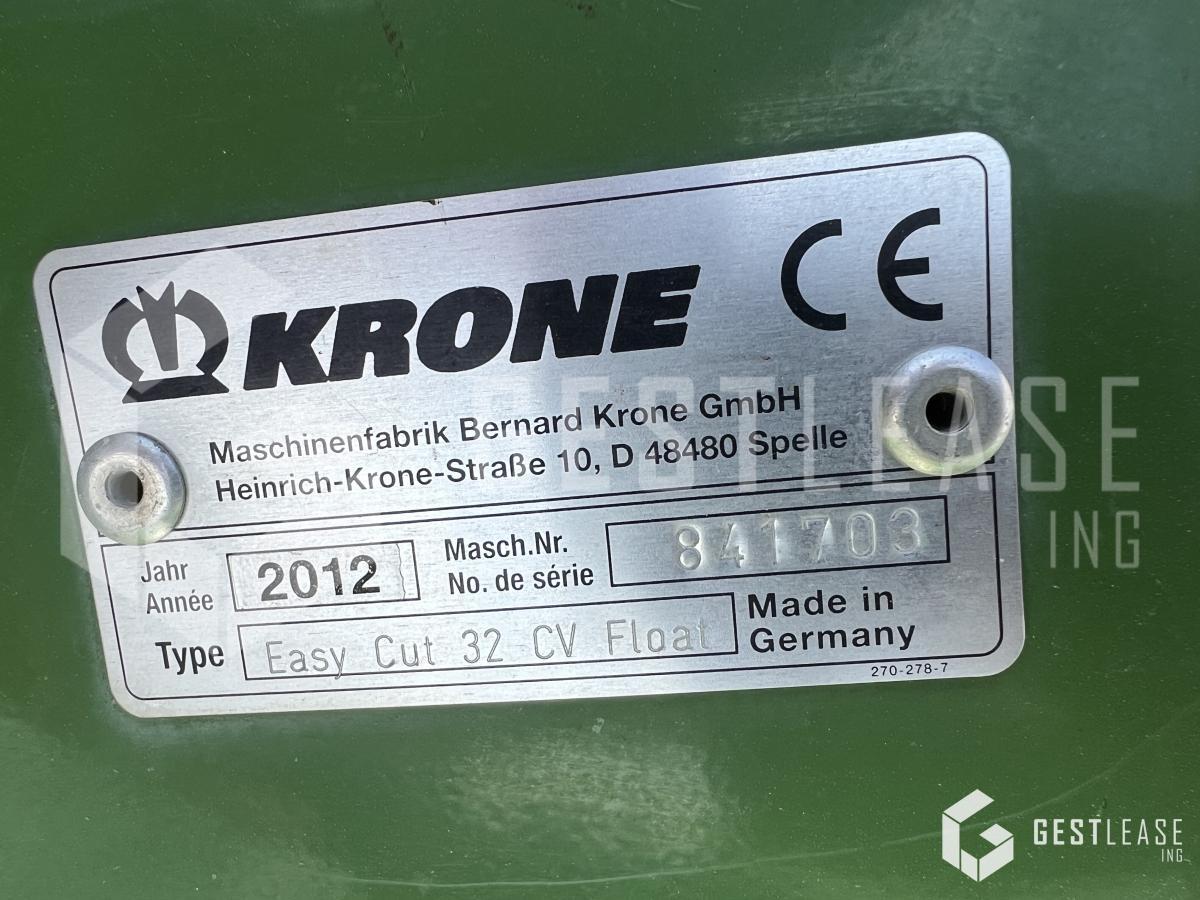 Krone EASY CUT 32 CV FLOAT - Kosilica: slika Krone EASY CUT 32 CV FLOAT - Kosilica Krone EASY CUT 32 CV FLOAT - Kosilica: slika Krone EASY CUT 32 CV FLOAT - Kosilica