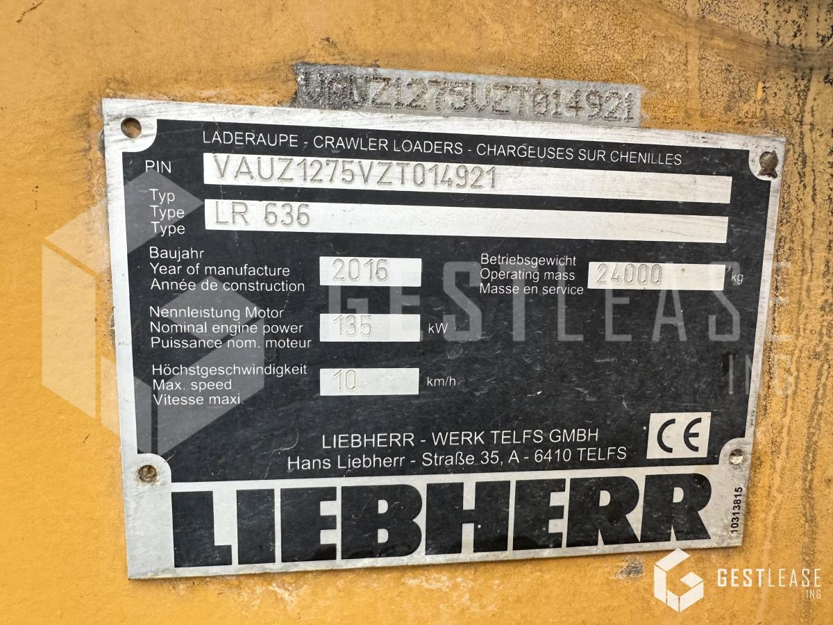 Utovarivač gusjeničar Liebherr LR636: slika Utovarivač gusjeničar Liebherr LR636