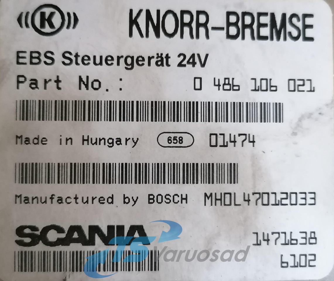 Scania Ecu, EBS 1471638 - Upravljačka jedinica (ECU) za Kamion: slika Scania Ecu, EBS 1471638 - Upravljačka jedinica (ECU) za Kamion Scania Ecu, EBS 1471638 - Upravljačka jedinica (ECU) za Kamion: slika Scania Ecu, EBS 1471638 - Upravljačka jedinica (ECU) za Kamion