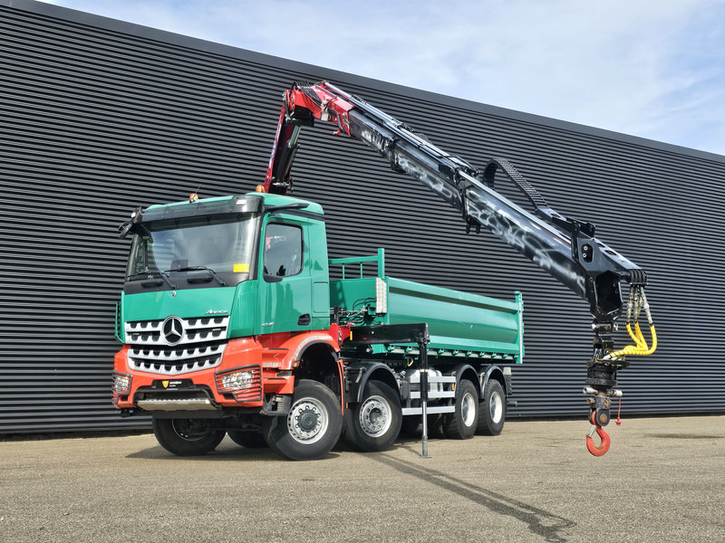 Mercedes-Benz AROCS 4145 / 8X6 / TIPPER + HMF CRANE - Kamion s kranom: slika Mercedes-Benz AROCS 4145 / 8X6 / TIPPER + HMF CRANE - Kamion s kranom Mercedes-Benz AROCS 4145 / 8X6 / TIPPER + HMF CRANE - Kamion s kranom: slika Mercedes-Benz AROCS 4145 / 8X6 / TIPPER + HMF CRANE - Kamion s kranom
