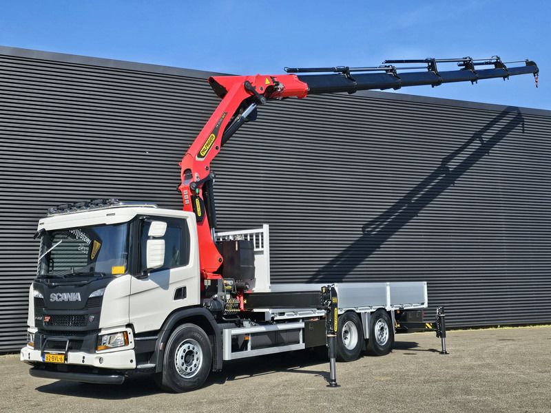 Scania P410 6x2*4 / PALFINGER 35 tm CRANE + WINCH - Kamion s otvorenim sandukom, Kamion s kranom: slika Scania P410 6x2*4 / PALFINGER 35 tm CRANE + WINCH - Kamion s otvorenim sandukom, Kamion s kranom Scania P410 6x2*4 / PALFINGER 35 tm CRANE + WINCH - Kamion s otvorenim sandukom, Kamion s kranom: slika Scania P410 6x2*4 / PALFINGER 35 tm CRANE + WINCH - Kamion s otvorenim sandukom, Kamion s kranom