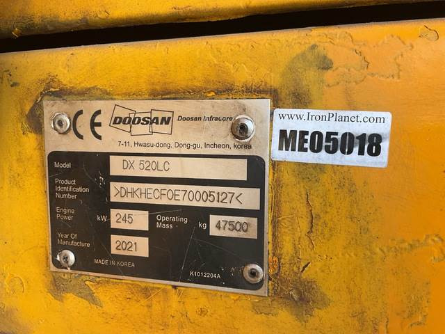 Doosan DX520LC - Bager gusjeničar: slika Doosan DX520LC - Bager gusjeničar Doosan DX520LC - Bager gusjeničar: slika Doosan DX520LC - Bager gusjeničar