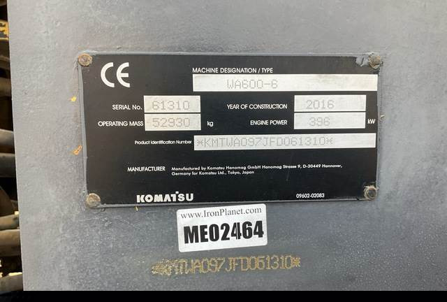 Komatsu WA600-6 - Utovarivač na kotačima: slika Komatsu WA600-6 - Utovarivač na kotačima Komatsu WA600-6 - Utovarivač na kotačima: slika Komatsu WA600-6 - Utovarivač na kotačima