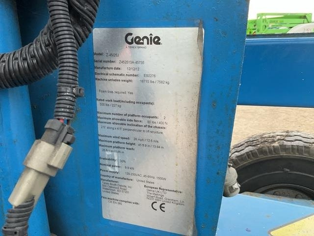 Genie Z45/25J - Zglobni krak: slika Genie Z45/25J - Zglobni krak Genie Z45/25J - Zglobni krak: slika Genie Z45/25J - Zglobni krak