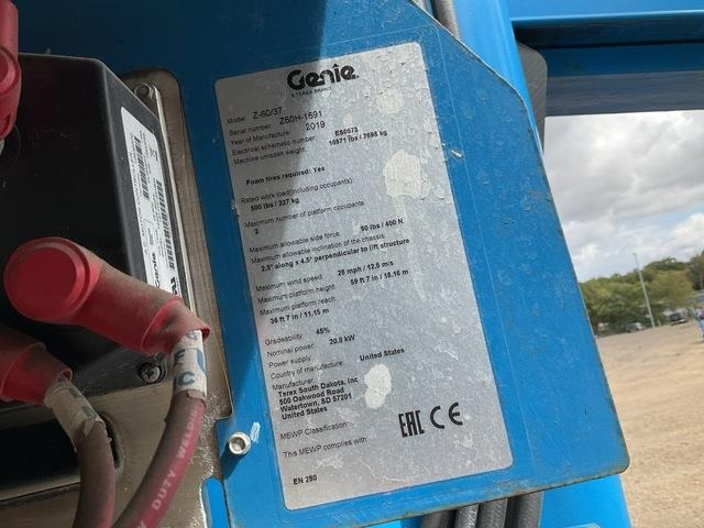 Genie Z60/37 - Zglobni krak: slika Genie Z60/37 - Zglobni krak Genie Z60/37 - Zglobni krak: slika Genie Z60/37 - Zglobni krak